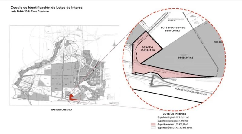 Venta de terreno industrial en ENEA Pudahuel, Santiago